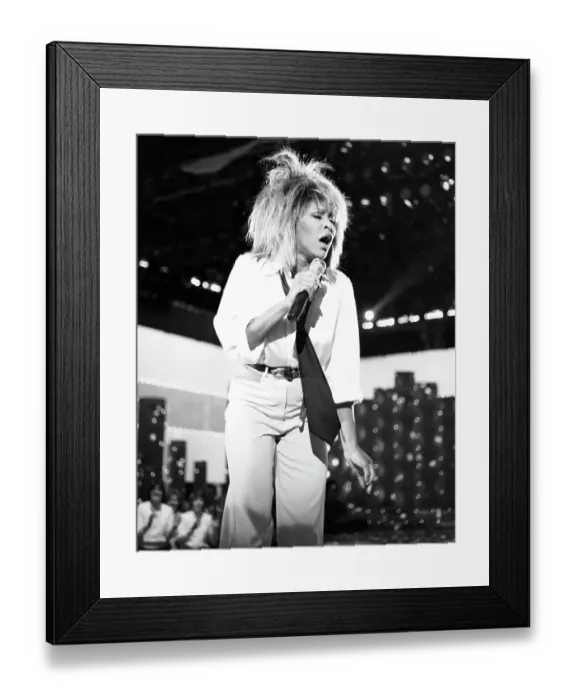 Framed Print : Tina Turner Performs On A TV Show Framed Print : Tina Turner Performs On A TV Show
