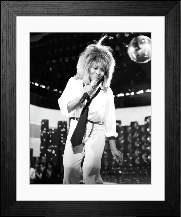 Framed Print : Tina Turner Performs On A TV Show Framed Print : Tina Turner Performs On A TV Show