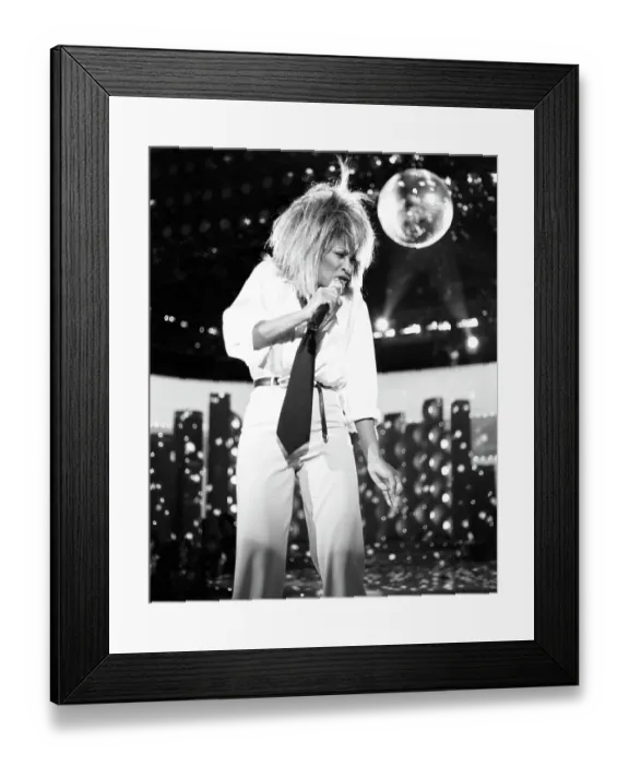 Framed Print : Tina Turner Performs On A TV Show Framed Print : Tina Turner Performs On A TV Show