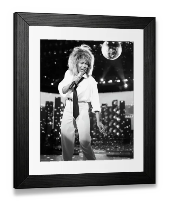 Framed Print : Tina Turner Performs On A TV Show Framed Print : Tina Turner Performs On A TV Show
