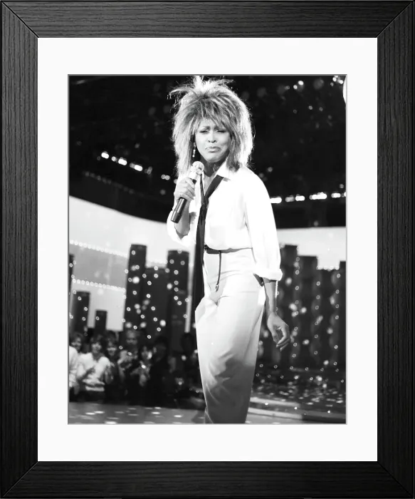 Framed Print : Tina Turner Performs On A TV Show Framed Print : Tina Turner Performs On A TV Show