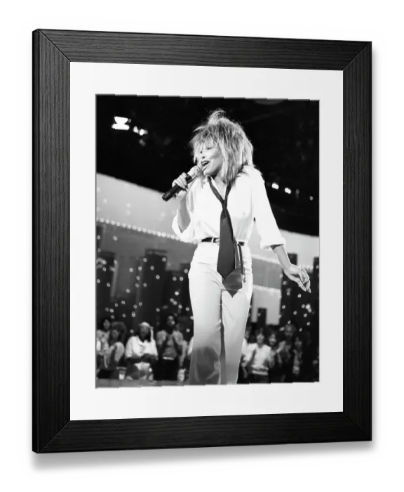 Framed Print : Tina Turner Performs On A TV Show Framed Print : Tina Turner Performs On A TV Show