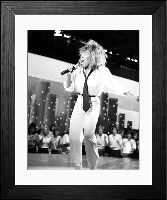 Framed Print : Tina Turner Performs On A TV Show Framed Print : Tina Turner Performs On A TV Show