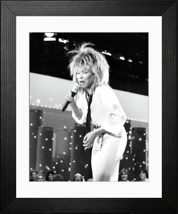 Framed Print : Tina Turner Performs On A TV Show Framed Print : Tina Turner Performs On A TV Show