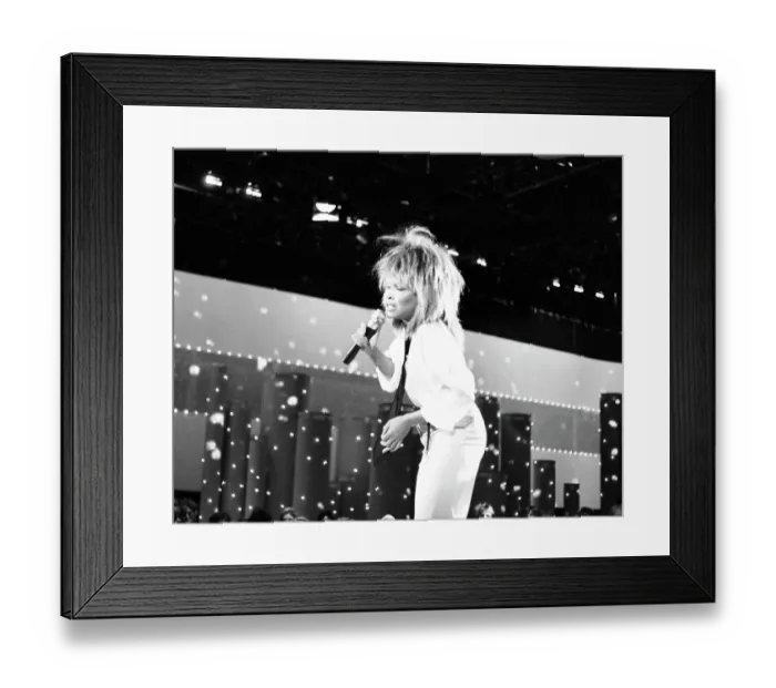 Framed Print : Tina Turner Performs On A TV Show Framed Print : Tina Turner Performs On A TV Show