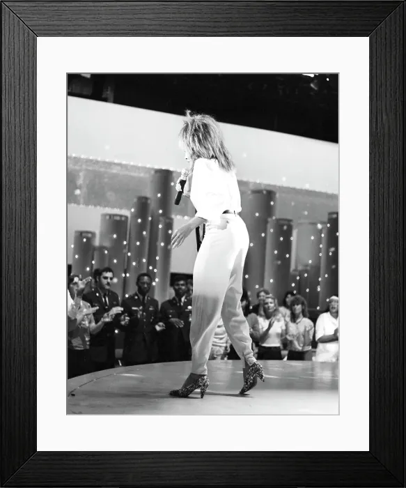 Framed Print : Tina Turner Performs On A TV Show Framed Print : Tina Turner Performs On A TV Show