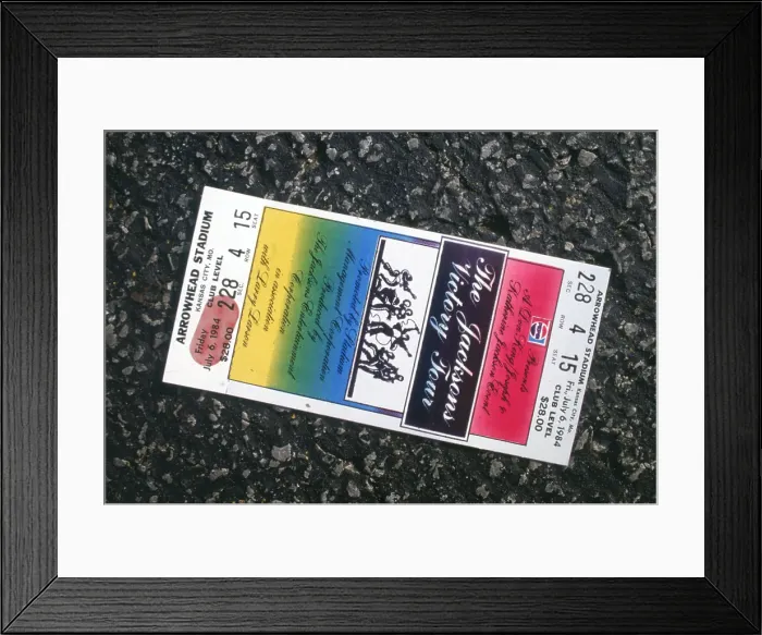 Framed Print : Victory Tour Ticket Framed Print : Victory Tour Ticket