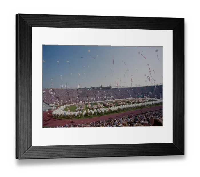 Framed Print : 1984 Summer Olympics - Opening Ceremony Framed Print : 1984 Summer Olympics - Opening Ceremony