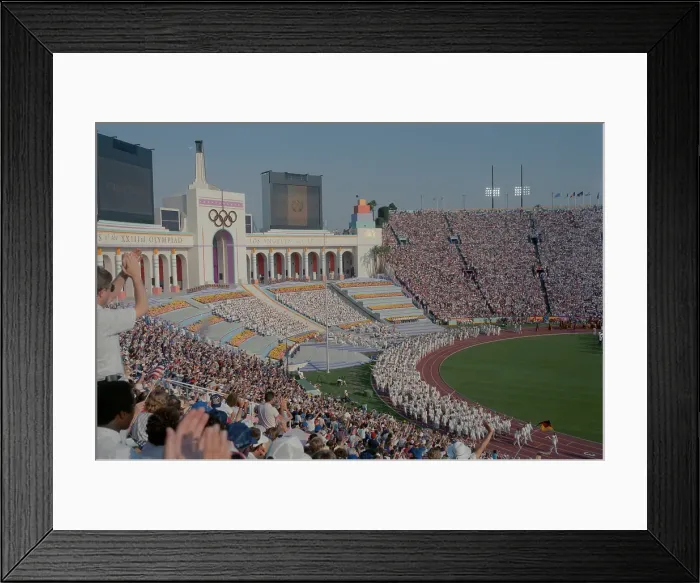 Framed Print : 1984 Summer Olympics - Opening Ceremony Framed Print : 1984 Summer Olympics - Opening Ceremony