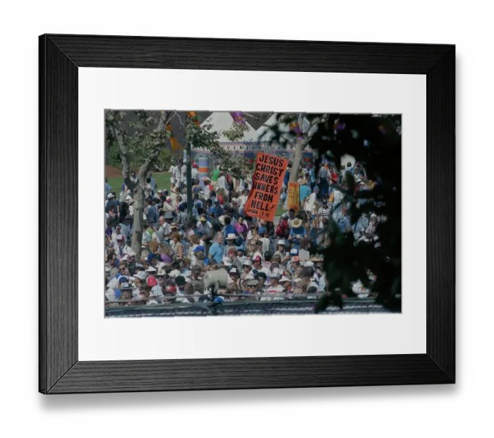 Framed Print : 1984 Summer Olympics - John 3:16 Framed Print : 1984 Summer Olympics - John 3:16
