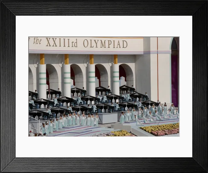 Framed Print : 1984 Summer Olympics - Opening Ceremony Framed Print : 1984 Summer Olympics - Opening Ceremony