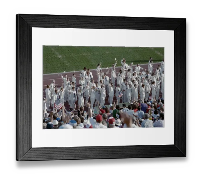 Framed Print : 1984 Summer Olympics - Opening Ceremony Framed Print : 1984 Summer Olympics - Opening Ceremony