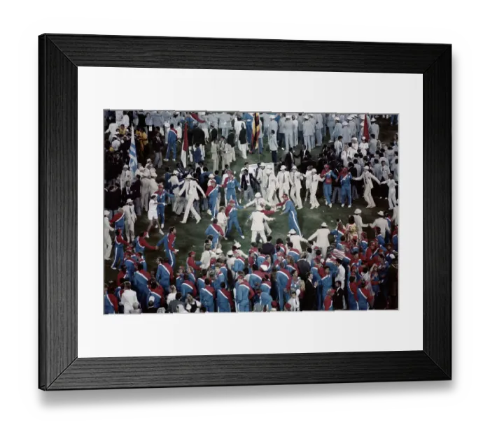 Framed Print : 1984 Summer Olympics - Opening Ceremony Framed Print : 1984 Summer Olympics - Opening Ceremony