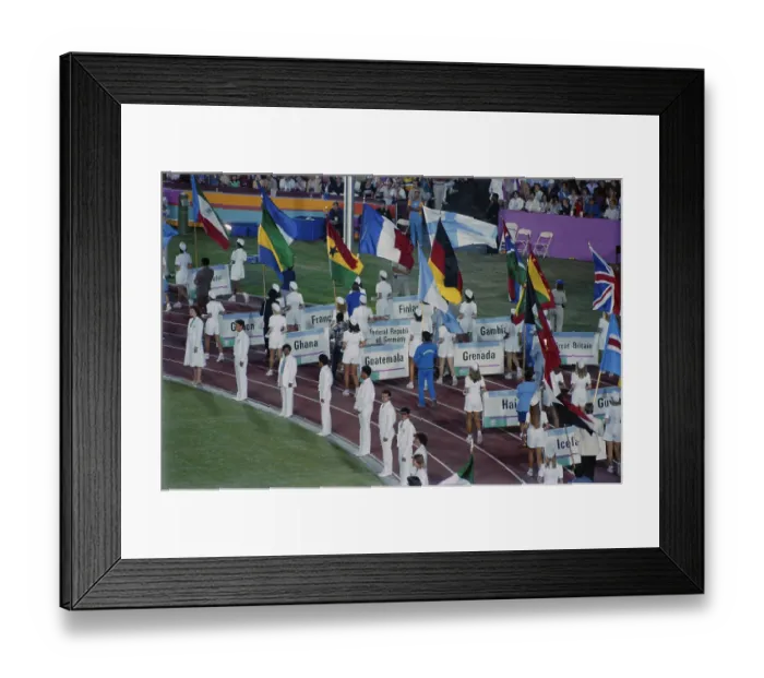 Framed Print : 1984 Summer Olympics - Opening Ceremony Framed Print : 1984 Summer Olympics - Opening Ceremony