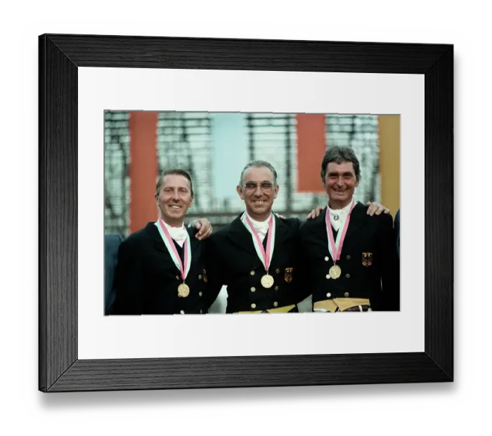 Framed Print : 1984 Summer Olympics - Equestrian - Team Dressage Framed Print : 1984 Summer Olympics - Equestrian - Team Dressage