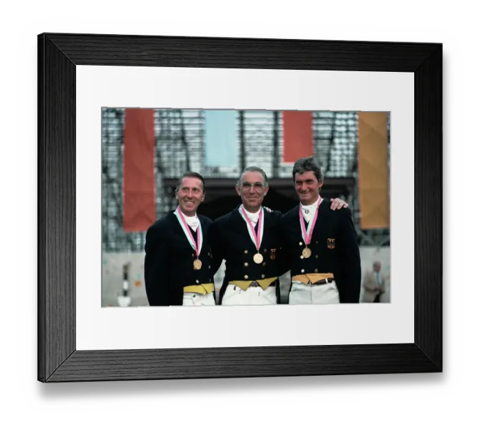Framed Print : 1984 Summer Olympics - Equestrian - Team Dressage Framed Print : 1984 Summer Olympics - Equestrian - Team Dressage