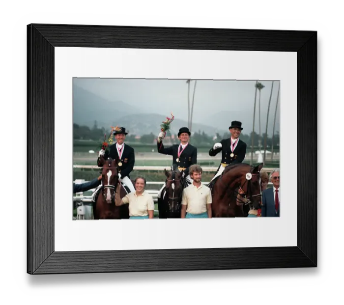 Framed Print : 1984 Summer Olympics - Equestrian - Team Dressage Framed Print : 1984 Summer Olympics - Equestrian - Team Dressage