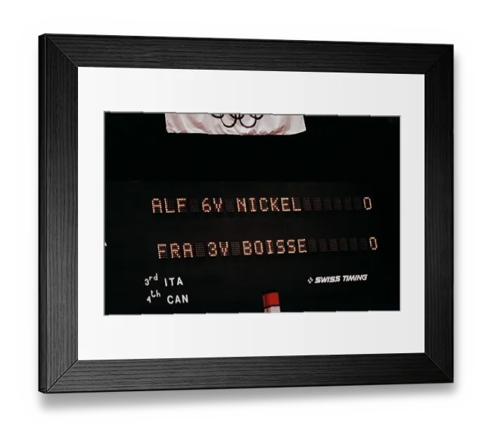 Framed Print : 1984 Summer Olympics - Fencing Framed Print : 1984 Summer Olympics - Fencing
