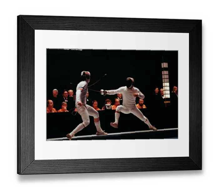 Framed Print : 1984 Summer Olympics - Fencing Framed Print : 1984 Summer Olympics - Fencing