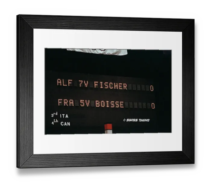 Framed Print : 1984 Summer Olympics - Fencing Framed Print : 1984 Summer Olympics - Fencing
