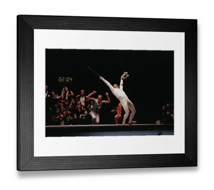 Framed Print : 1984 Summer Olympics - Fencing - Team Épée