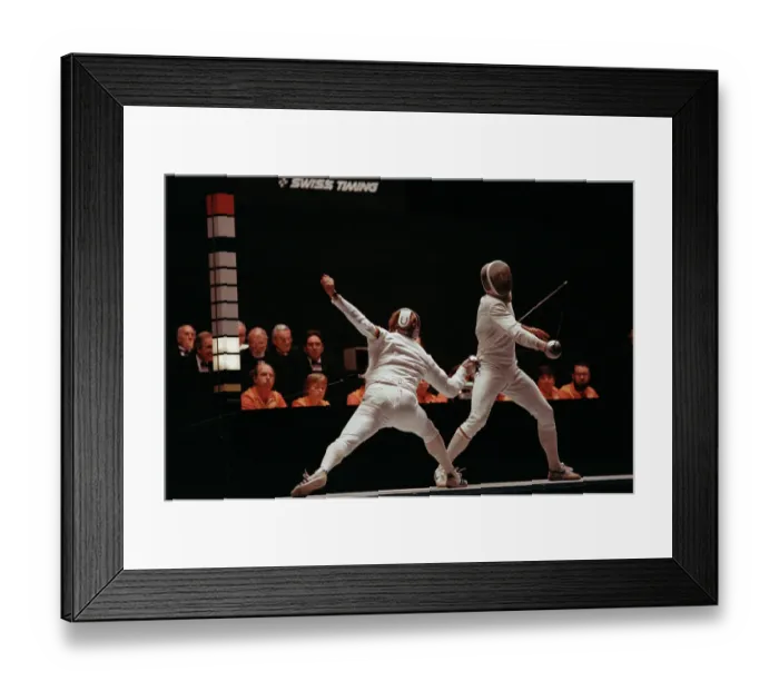 Framed Print : 1984 Summer Olympics - Fencing Framed Print : 1984 Summer Olympics - Fencing