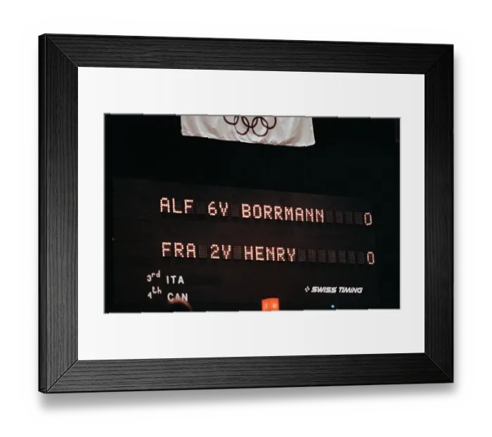 Framed Print : 1984 Summer Olympics - Fencing Framed Print : 1984 Summer Olympics - Fencing