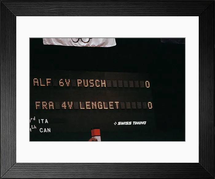 Framed Print : 1984 Summer Olympics - Fencing Framed Print : 1984 Summer Olympics - Fencing