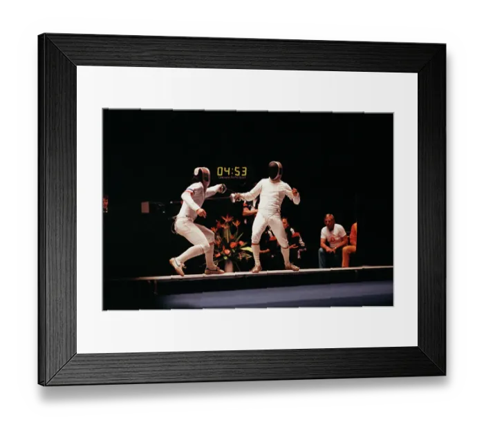 Framed Print : 1984 Summer Olympics - Fencing