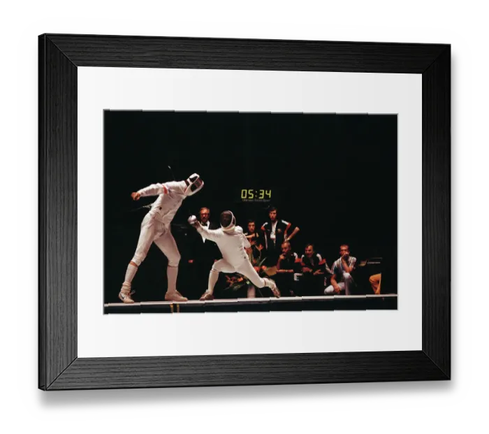 Framed Print : 1984 Summer Olympics - Fencing Framed Print : 1984 Summer Olympics - Fencing