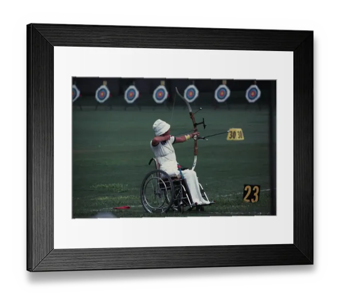 Framed Print : 1984 Summer Olympics - Archery - Women's Individual Event Framed Print : 1984 Summer Olympics - Archery - Women's Individual Event