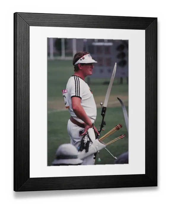 Framed Print : 1984 Summer Olympics - Archery - Men's Individual Event Framed Print : 1984 Summer Olympics - Archery - Men's Individual Event