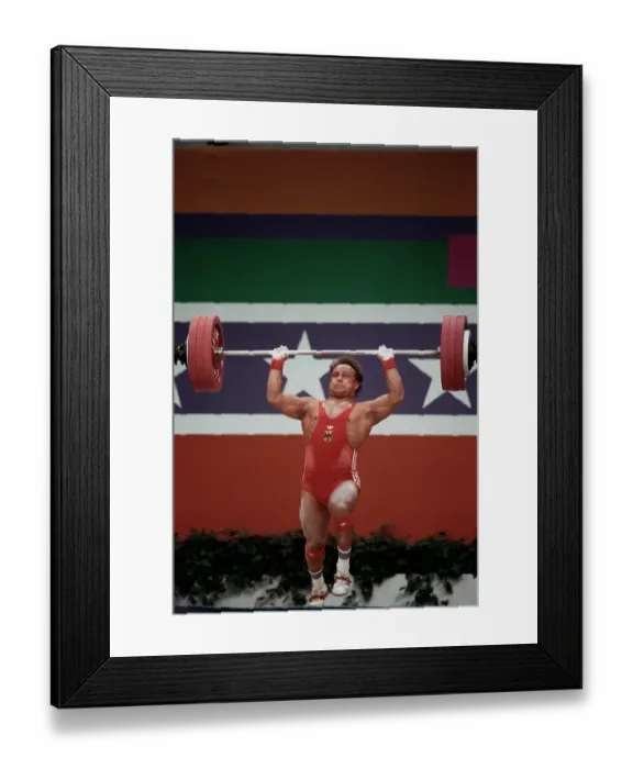 Framed Print : 1984 Summer Olympics - Middleweight Weightlifting Framed Print : 1984 Summer Olympics - Middleweight Weightlifting