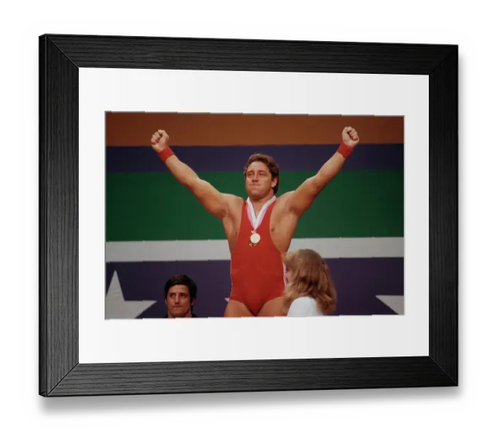 Framed Print : 1984 Summer Olympics - Middleweight Weightlifting Framed Print : 1984 Summer Olympics - Middleweight Weightlifting