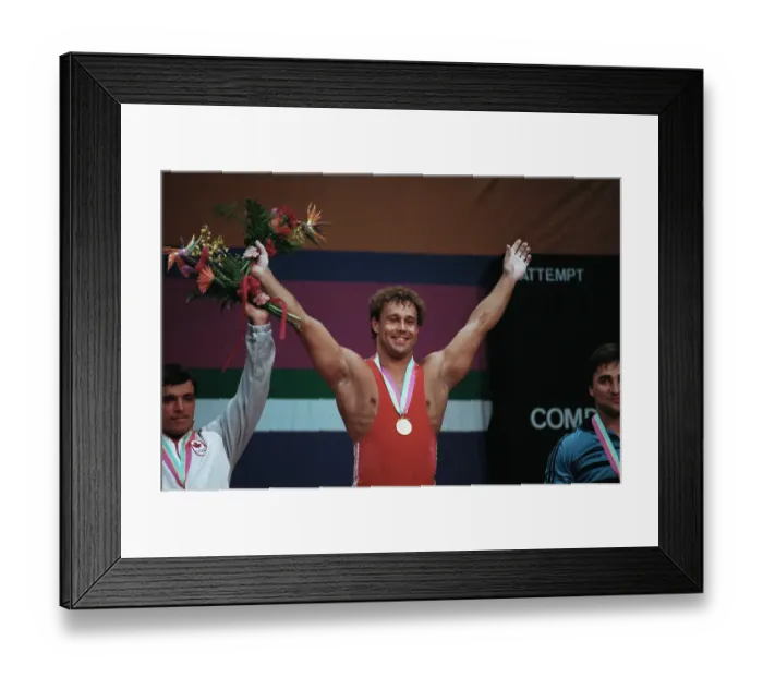 Framed Print : 1984 Summer Olympics - Middleweight Weightlifting Framed Print : 1984 Summer Olympics - Middleweight Weightlifting