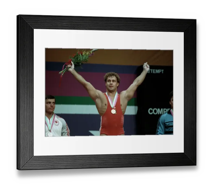 Framed Print : 1984 Summer Olympics - Middleweight Weightlifting Framed Print : 1984 Summer Olympics - Middleweight Weightlifting
