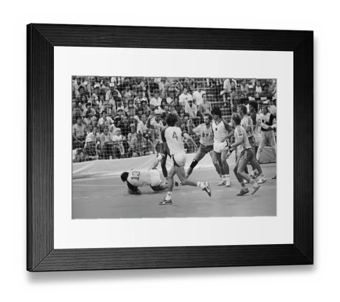 Framed Print : 1984 Summer Olympics - Men's Handball Match #8 Framed Print : 1984 Summer Olympics - Men's Handball Match #8