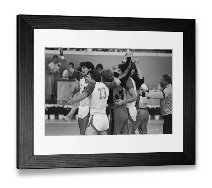 Framed Print : 1984 Summer Olympics - Men's Handball Match #8 Framed Print : 1984 Summer Olympics - Men's Handball Match #8