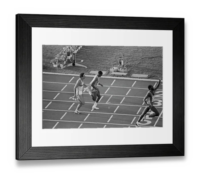 Framed Print : 1984 Summer Olympics - Men's 400 Metres Hurdles Final Framed Print : 1984 Summer Olympics - Men's 400 Metres Hurdles Final