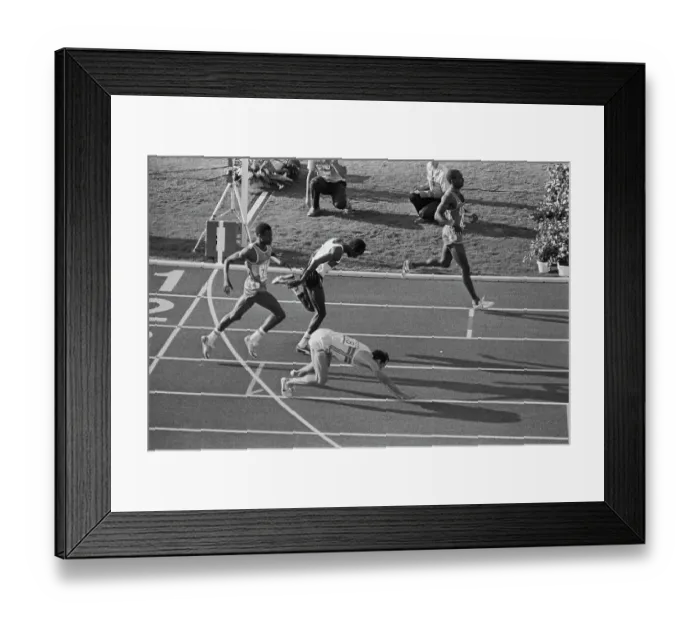 Framed Print : 1984 Summer Olympics - Men's 800 Metres Semifinal Framed Print : 1984 Summer Olympics - Men's 800 Metres Semifinal