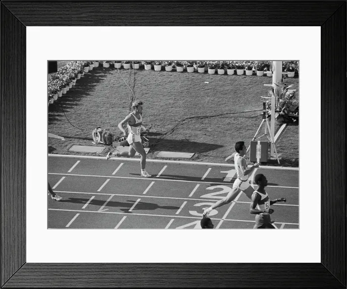 Framed Print : 1984 Summer Olympics - Men's 400 Metres Quarterfinal Framed Print : 1984 Summer Olympics - Men's 400 Metres Quarterfinal