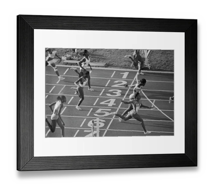 Framed Print : 1984 Summer Olympics - Women's 100 Metres Final Framed Print : 1984 Summer Olympics - Women's 100 Metres Final