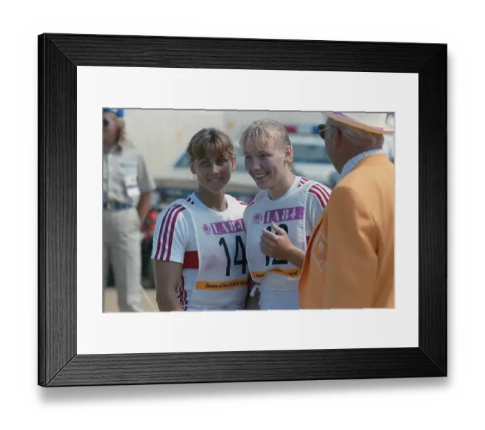 Framed Print : 1984 Summer Olympics - Women's K-2 500 Metres Canoeing