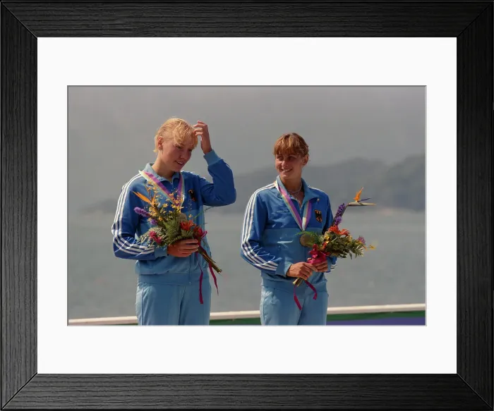 Framed Print : 1984 Summer Olympics - Women's K-2 500 Metres Canoeing Framed Print : 1984 Summer Olympics - Women's K-2 500 Metres Canoeing