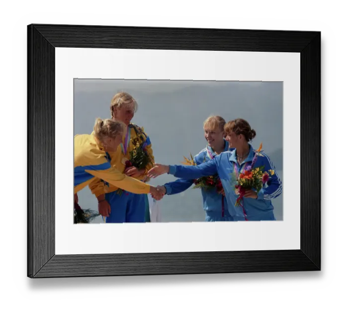 Framed Print : 1984 Summer Olympics - Women's K-2 500 Metres Canoeing Framed Print : 1984 Summer Olympics - Women's K-2 500 Metres Canoeing