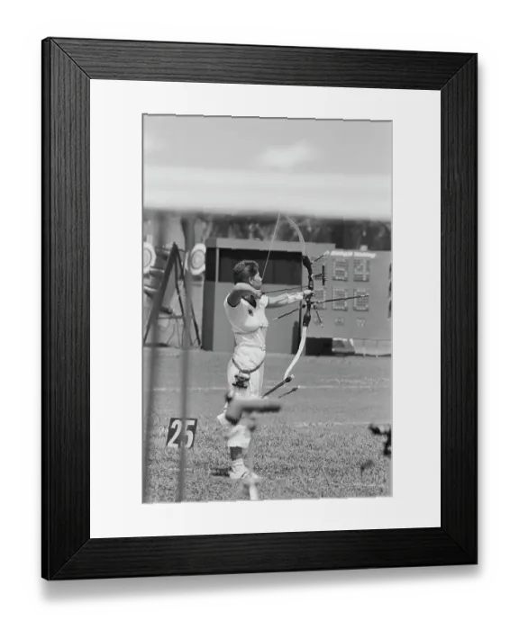 Framed Print : 1984 Summer Olympics - Archery - Women's Individual Event Framed Print : 1984 Summer Olympics - Archery - Women's Individual Event