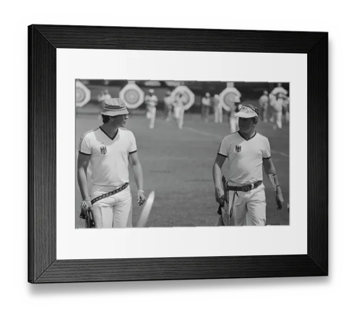 Framed Print : 1984 Summer Olympics - Archery - Men's Individual Event Framed Print : 1984 Summer Olympics - Archery - Men's Individual Event