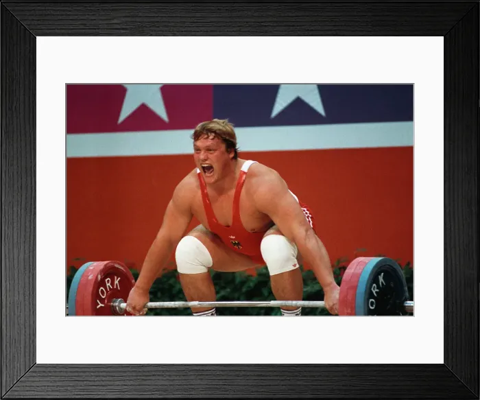 Framed Print : 1984 Summer Olympics - Super Heavyweight Weightlifting Framed Print : 1984 Summer Olympics - Super Heavyweight Weightlifting