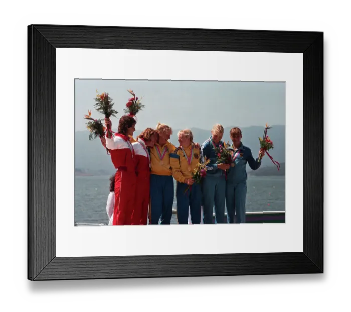 Framed Print : 1984 Summer Olympics - Kayaking - Women's K-2 500 Metres Framed Print : 1984 Summer Olympics - Kayaking - Women's K-2 500 Metres