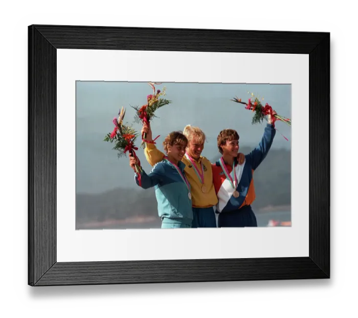 Framed Print : 1984 Summer Olympics - Kayaking - Women's K-1 500 Metres Framed Print : 1984 Summer Olympics - Kayaking - Women's K-1 500 Metres